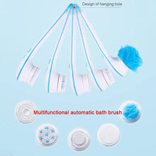 Load image into Gallery viewer, Amazing 5 In 1 Electric Bath Shower Brush Exfoliation Spin Spa - foxberryparkproducts