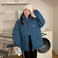 Load image into Gallery viewer, New Fashion Winter Jacket Diamond Plaid Cotton Jacket