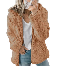Load image into Gallery viewer, European And American New Women's Hooded Woolen Autumn And Winter Coat Ins