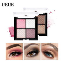 Load image into Gallery viewer, UBUB 4 Colors Eyeshadow Shimmer Natural Eyeshadow - foxberryparkproducts