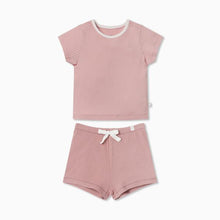 Load image into Gallery viewer, Summer Children's Ice Silk Cotton Short Sleeve Suit 2 Piece Sports Clothes - foxberryparkproducts