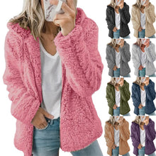 Load image into Gallery viewer, European And American New Women's Hooded Woolen Autumn And Winter Coat Ins