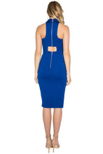 Load image into Gallery viewer, Emma Dress - Sleeveless dress with collar, front keyhole, back cut-out
