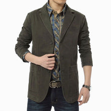 Load image into Gallery viewer, Blazer Men Spring Autumn Casual Cotton Denim Jackets