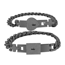 Load image into Gallery viewer, 2Pcs Tone Stainless Steel Lover Heart Bracelet