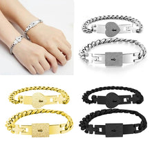 Load image into Gallery viewer, 2Pcs Tone Stainless Steel Lover Heart Bracelet