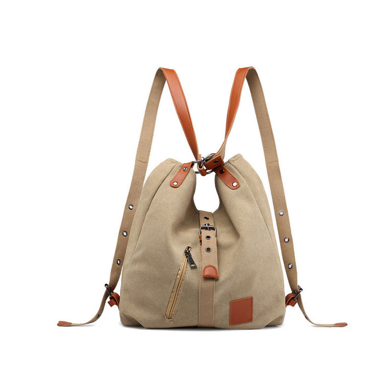 Canvas Women Shoulder Bags High Quality Multifunction Back Pack For Students - foxberryparkproducts