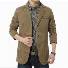 Load image into Gallery viewer, Blazer Men Spring Autumn Casual Cotton Denim Jackets