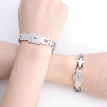 Load image into Gallery viewer, 2Pcs Tone Stainless Steel Lover Heart Bracelet