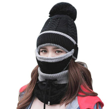 Load image into Gallery viewer, 3PCS Womens Winter Scarf Hat Set - foxberryparkproducts