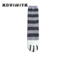 Load image into Gallery viewer, Fashion womens Cats Paw stripe 3d Socks - foxberryparkproducts