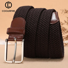 Load image into Gallery viewer, Men Women Casual Knitted Belt Woven Canvas Elastic Expandable Braided Stretch Belts