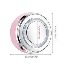 Load image into Gallery viewer, 2in1 LED Light Silicone Heating Face Cleanser Massage - foxberryparkproducts