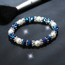 Load image into Gallery viewer, Bracelet Bright Colorful Rhinestone and Faux Pearl  ID A112-1101 - foxberryparkproducts