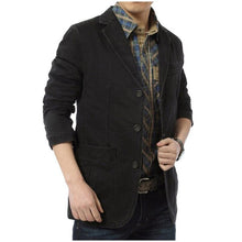 Load image into Gallery viewer, Blazer Men Spring Autumn Casual Cotton Denim Jackets