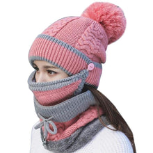 Load image into Gallery viewer, 3PCS Womens Winter Scarf Hat Set - foxberryparkproducts
