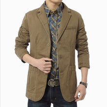 Load image into Gallery viewer, Blazer Men Spring Autumn Casual Cotton Denim Jackets