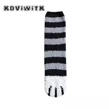 Load image into Gallery viewer, Fashion womens Cats Paw stripe 3d Socks - foxberryparkproducts