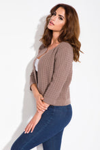 Load image into Gallery viewer, Leichter kurzer Damen Blazer FIM113 Braun - foxberryparkproducts