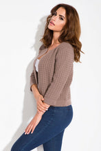 Load image into Gallery viewer, Leichter kurzer Damen Blazer FIM113 Braun - foxberryparkproducts