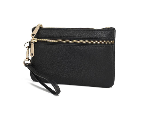 Shari Genuine Leather Women’s Fashion Wristlet - foxberryparkproducts