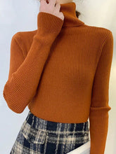 Load image into Gallery viewer, Women Turtleneck Sweater 2022 Autumn Winter Sloid Color Cashmere Sweaters - foxberryparkproducts