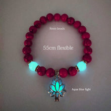 Load image into Gallery viewer, Natural Stone Bracelet Yoga Healing Luminous Glow In The Dark Bracelet