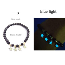 Load image into Gallery viewer, Natural Stone Bracelet Yoga Healing Luminous Glow In The Dark Bracelet