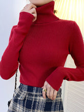 Load image into Gallery viewer, Women Turtleneck Sweater 2022 Autumn Winter Sloid Color Cashmere Sweaters - foxberryparkproducts