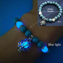 Load image into Gallery viewer, Natural Stone Bracelet Yoga Healing Luminous Glow In The Dark Bracelet