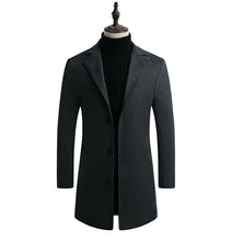 Load image into Gallery viewer, Autumn and Winter Long Cotton Coat New Wool Blend Casual Business Fashion