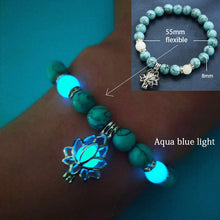 Load image into Gallery viewer, Natural Stone Bracelet Yoga Healing Luminous Glow In The Dark Bracelet