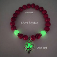 Load image into Gallery viewer, Natural Stone Bracelet Yoga Healing Luminous Glow In The Dark Bracelet