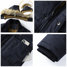 Load image into Gallery viewer, Men 2022 Winter New Windproof Fleece Warm Thick Jacket Parkas