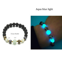 Load image into Gallery viewer, Natural Stone Bracelet Yoga Healing Luminous Glow In The Dark Bracelet