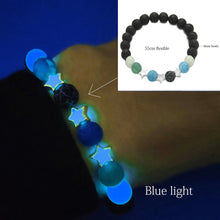 Load image into Gallery viewer, Natural Stone Bracelet Yoga Healing Luminous Glow In The Dark Bracelet