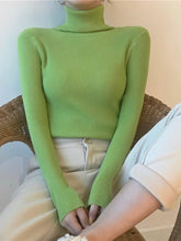 Load image into Gallery viewer, Women Turtleneck Sweater 2022 Autumn Winter Sloid Color Cashmere Sweaters - foxberryparkproducts
