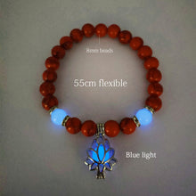 Load image into Gallery viewer, Natural Stone Bracelet Yoga Healing Luminous Glow In The Dark Bracelet