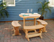 Load image into Gallery viewer, Creekvine Designs 35" Cedar Round Trestle Dining Set - foxberryparkproducts