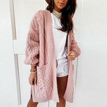 Load image into Gallery viewer, Casual Solid Color Twist Knit Cardigans - foxberryparkproducts
