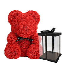 Load image into Gallery viewer, Red Rose Teddy Bear - foxberryparkproducts