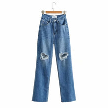 Load image into Gallery viewer, Ripped Flare Pants - foxberryparkproducts