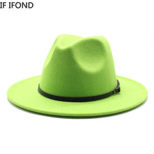Load image into Gallery viewer, Multicolor Wool Jazz Fedora Hats