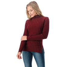 Load image into Gallery viewer, Women's Wool Long Sleeve Mock Neck Sweater - foxberryparkproducts