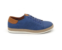 Load image into Gallery viewer, Men's Genuine Leather Blue Sport Shoes Casual Footwear - foxberryparkproducts