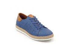 Load image into Gallery viewer, Men's Genuine Leather Blue Sport Shoes Casual Footwear - foxberryparkproducts