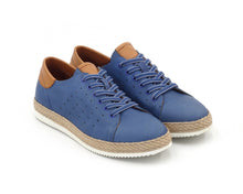 Load image into Gallery viewer, Men's Genuine Leather Blue Sport Shoes Casual Footwear - foxberryparkproducts