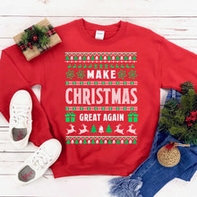 Load image into Gallery viewer, Make Christmas Great Again Sweatshirt - foxberryparkproducts