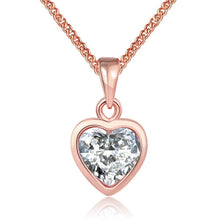 Load image into Gallery viewer, Necklace  Heart n 18K Rose Gold Plated                  ID A112 - 1162 - foxberryparkproducts