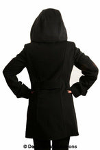 Load image into Gallery viewer, Womens Wool Feel Double Breasted Hooded Coat - foxberryparkproducts